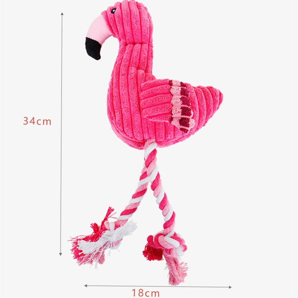 Plush Squeaky Dog Toy - Corduroy Teeth Cleaning Toy