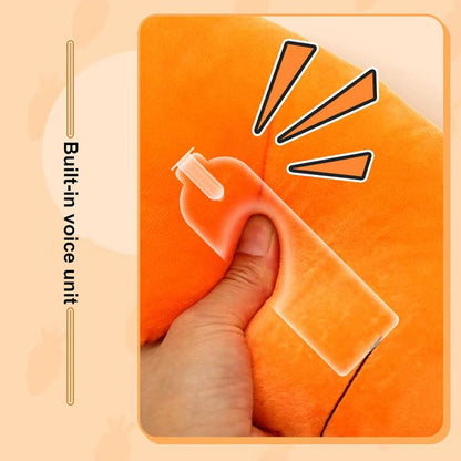 Cute Carrot Squeaky Dog Toy - Soft Plush Chew