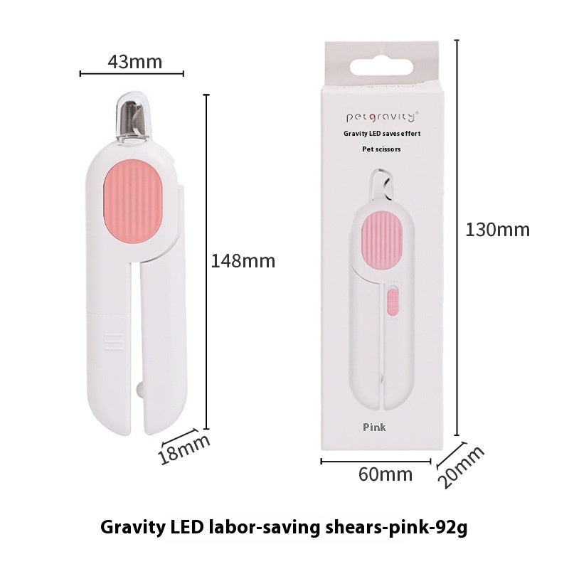 LED Cat Nail Scissors - Labor-Saving Pet Nail Clippers