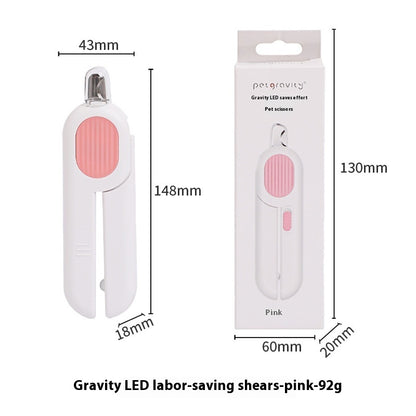 LED Cat Nail Scissors - Labor-Saving Pet Nail Clippers