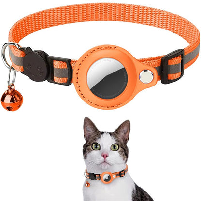 AirTag Reflective Dog Collar - Collar with Bell & ID Holder
