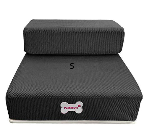 Foldable Pet Stairs - Soft Sponge Dog Steps for Bed & Couch