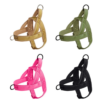 Tactical Nylon Dog Harness with Leash - Medium & Large Breeds