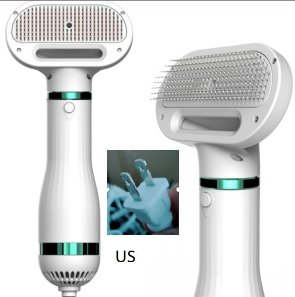 Portable 2-in-1 Dog Hair Dryer - Grooming Blower & Brush