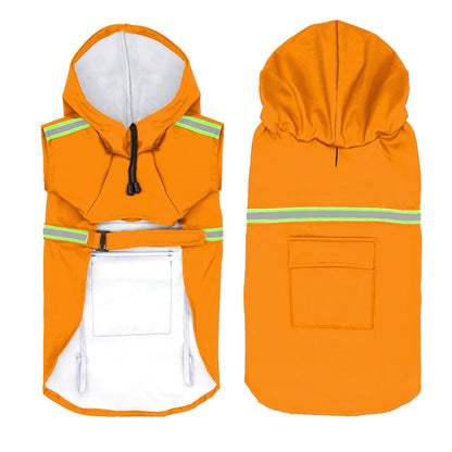 Waterproof Reflective Dog Raincoat - Safety Rain Jacket