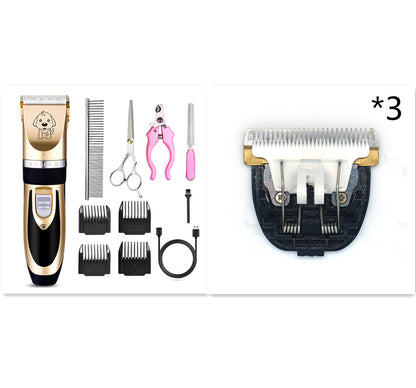 Rechargeable Pet Hair Clipper - Quiet Cat & Dog Shaver