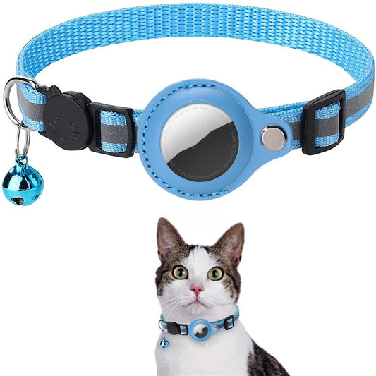 AirTag Reflective Dog Collar - Collar with Bell & ID Holder