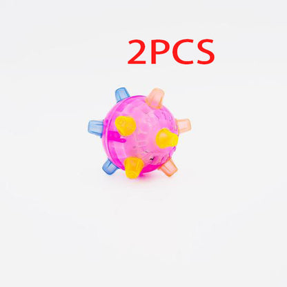 Jumping Dancing Dog Ball - Light-Up Interactive Chase Toy