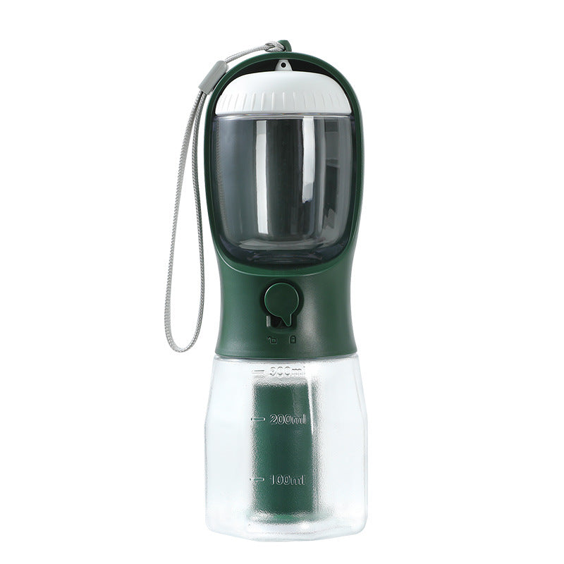 3-in-1 Dog Travel Cup - Water, Food & Waste Bag Dispenser