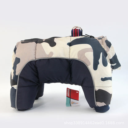Dog Winter Coat - Thick Padded Puffer Jacket for Small Breeds