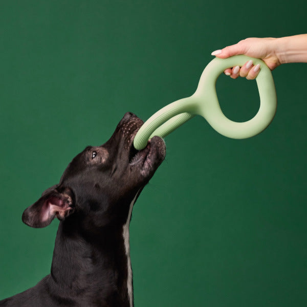Rubber Dog Tug Toy - Bite-Resistant Pull Toy