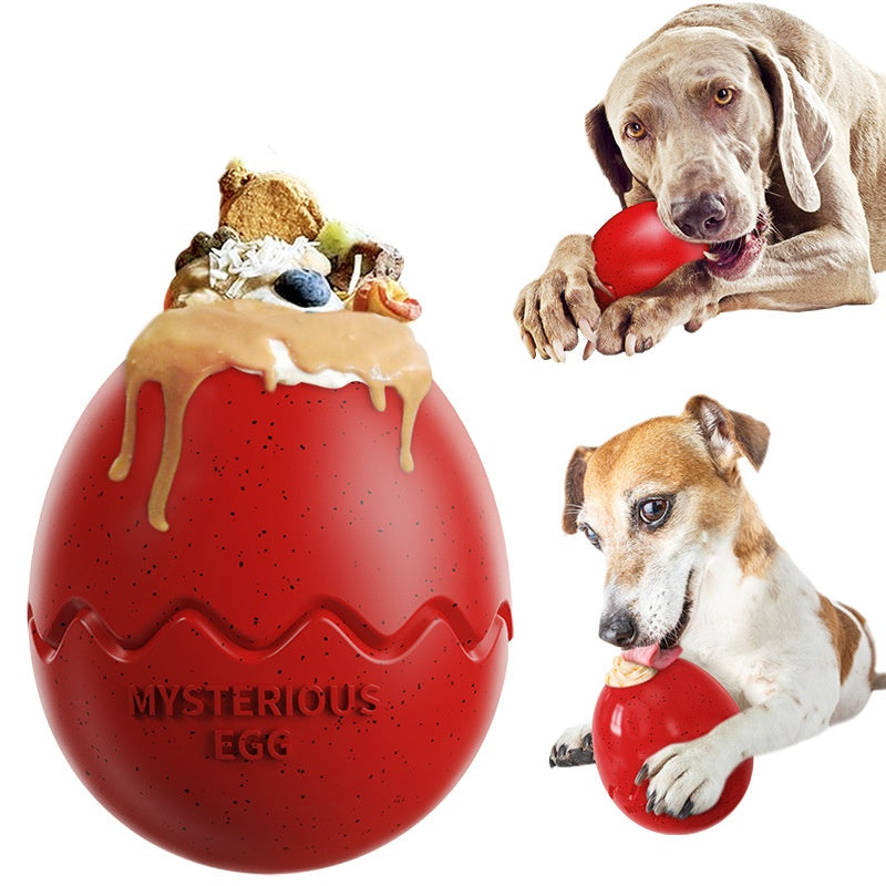 Dinosaur Egg Dog Slow Feeder Toy - Treat Dispensing Chew