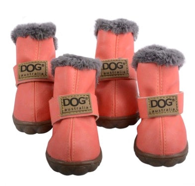 Winter Dog Boots - Warm Non-Slip Snow Shoes for Small Dogs