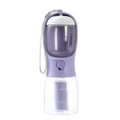 3-in-1 Dog Travel Cup - Water, Food & Waste Bag Dispenser