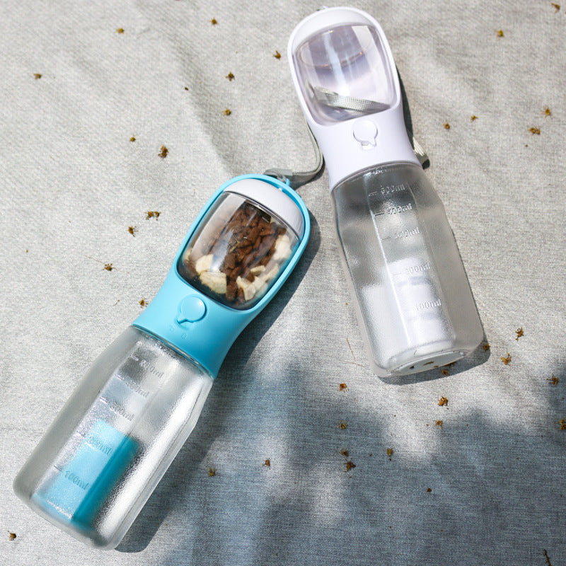 3-in-1 Portable Dog Water Bottle - Travel Feeder & Waste Dispenser