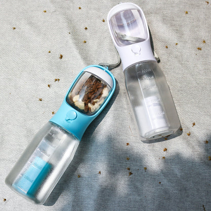 3-in-1 Portable Dog Water Bottle - Travel Feeder & Waste Dispenser