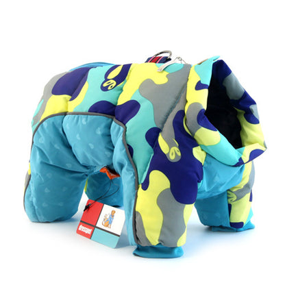 Dog Winter Coat - Thick Padded Puffer Jacket for Small Breeds