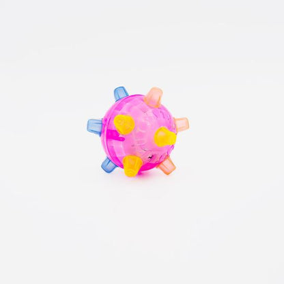 Jumping Dancing Dog Ball - Light-Up Interactive Chase Toy