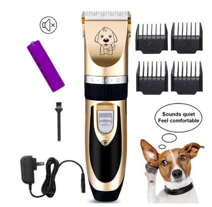Rechargeable Pet Hair Clipper - Quiet Cat & Dog Shaver