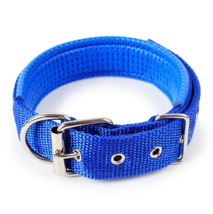 Padded Leather-Lined Dog Collar - Foam Comfort Collar