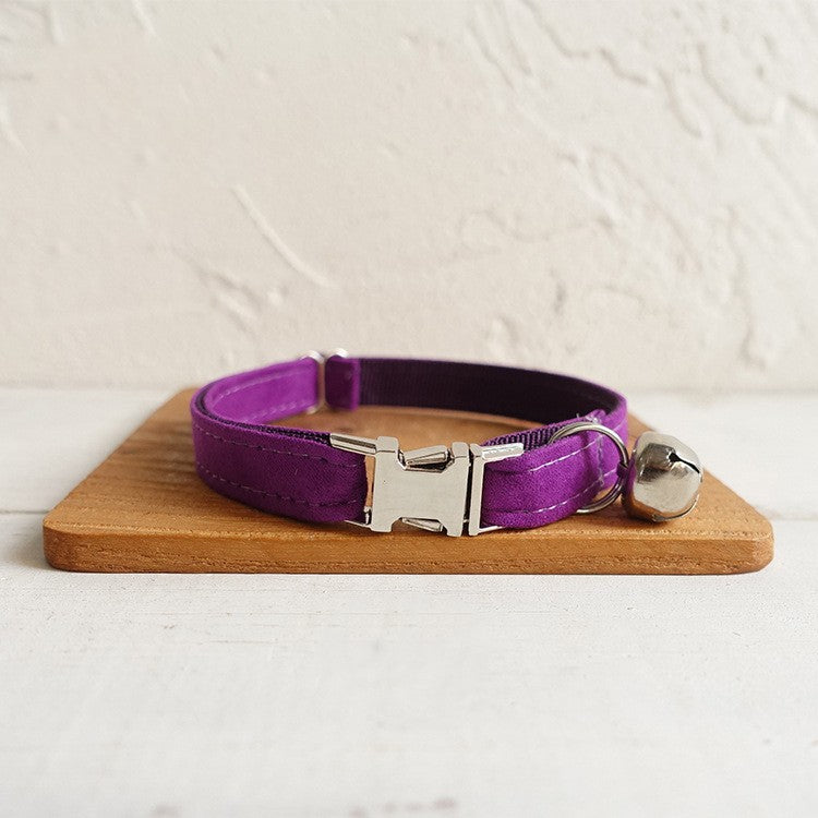 Soft Adjustable Cat Collar - Comfortable Polyester Collar