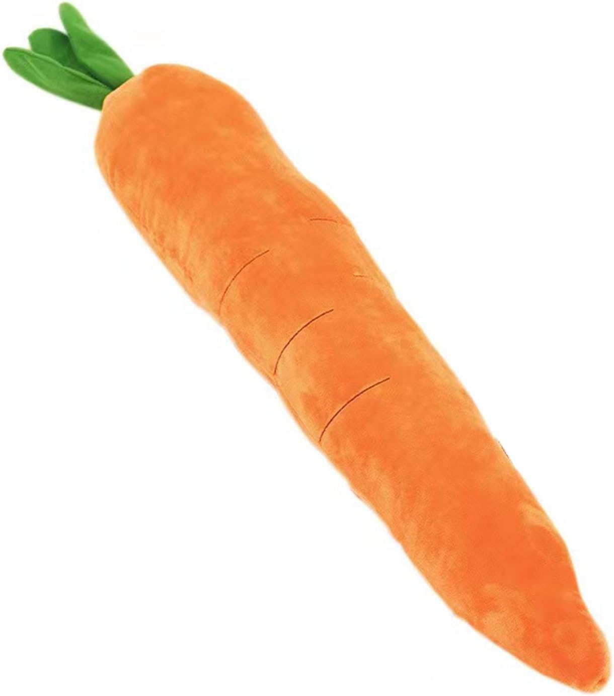 Cute Carrot Squeaky Dog Toy - Soft Plush Chew