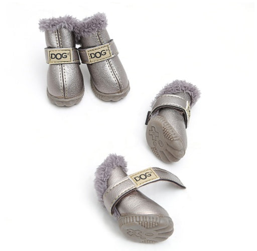 Winter Dog Boots - Warm Non-Slip Snow Shoes for Small Dogs