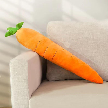 Cute Carrot Squeaky Dog Toy - Soft Plush Chew