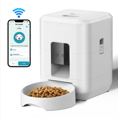 Smart WiFi Pet Feeder - App-Controlled Auto Cat Food Dispenser