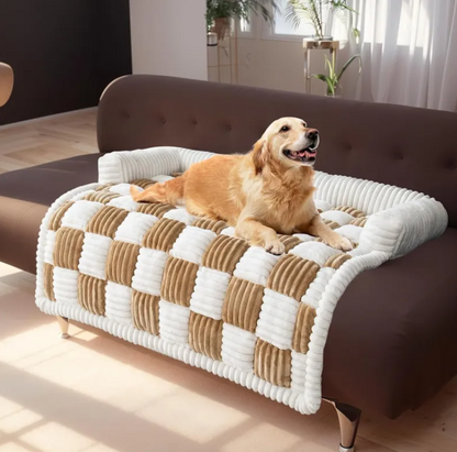 Cozy Plush Pet Bed - Thick Warm Cushion for Dogs & Cats