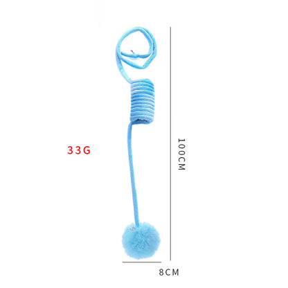 Self-Play Cat Suction Teaser - Spring Bell & Rabbit Ball Toy