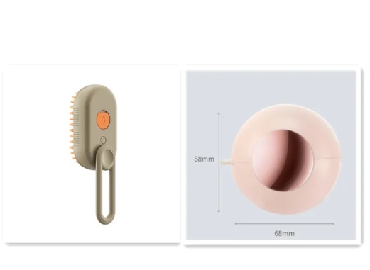 3-in-1 Electric Pet Grooming Brush - Steam & Massage