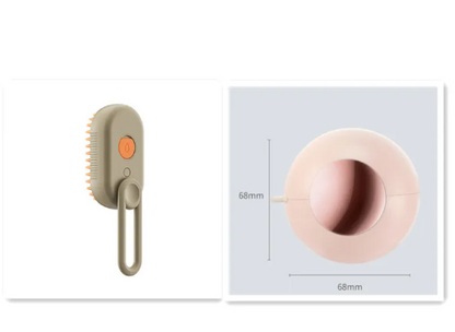 3-in-1 Electric Pet Grooming Brush - Steam & Massage