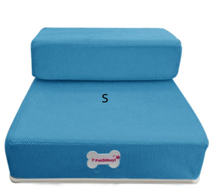 Foldable Pet Stairs - Soft Sponge Dog Steps for Bed & Couch