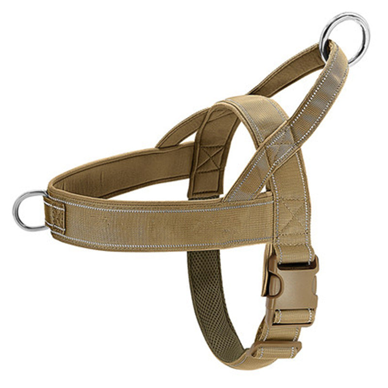 Tactical Nylon Dog Harness with Leash - Medium & Large Breeds