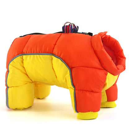 Dog Winter Coat - Thick Padded Puffer Jacket for Small Breeds