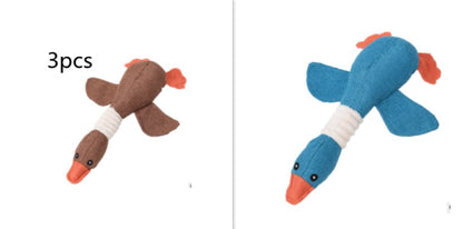 Plush Squeaky Dog Toy - Soft Puzzle Chew Toy