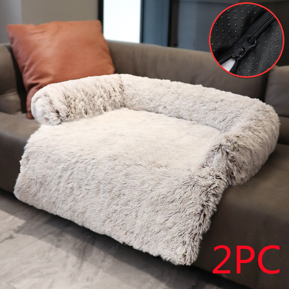 Dual-Use Pet Kennel & Blanket - Convertible Sofa Bed