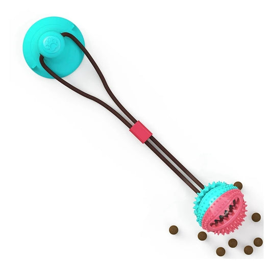 Suction Ball Interactive Dog Toy - Wall Mount Chew & Tug