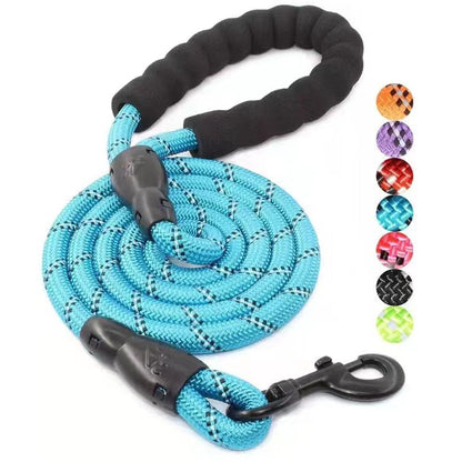 Reflective Nylon Dog Leash - 150 cm Safety Lead