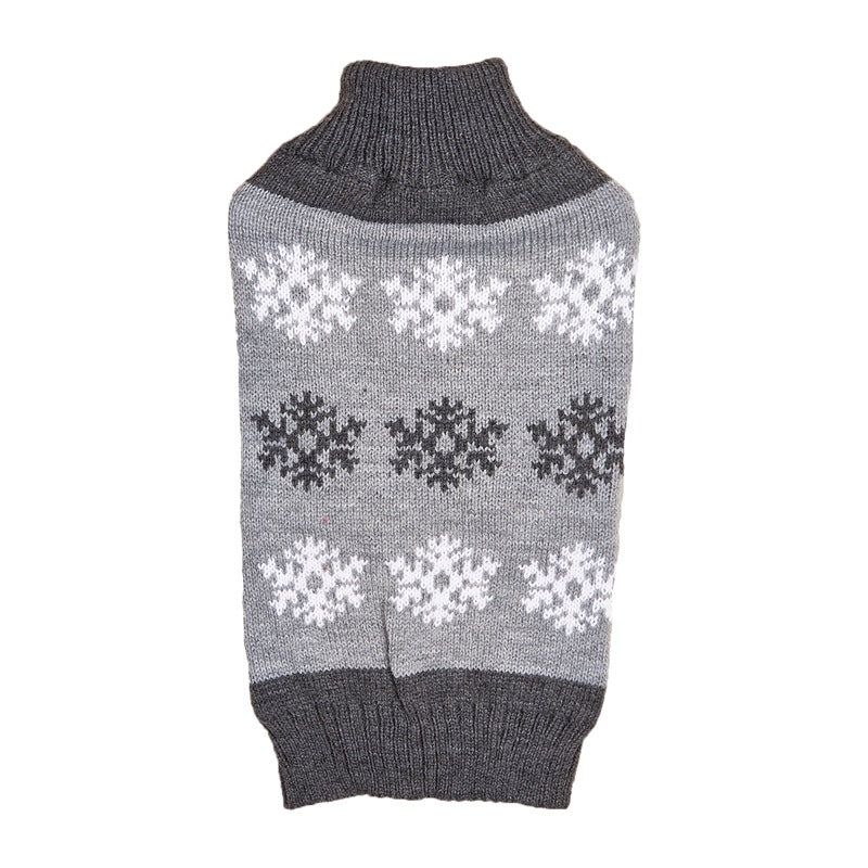 Christmas Dog Sweater - Snowflake Winter Holiday Knit