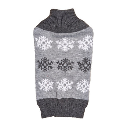Christmas Dog Sweater - Snowflake Winter Holiday Knit