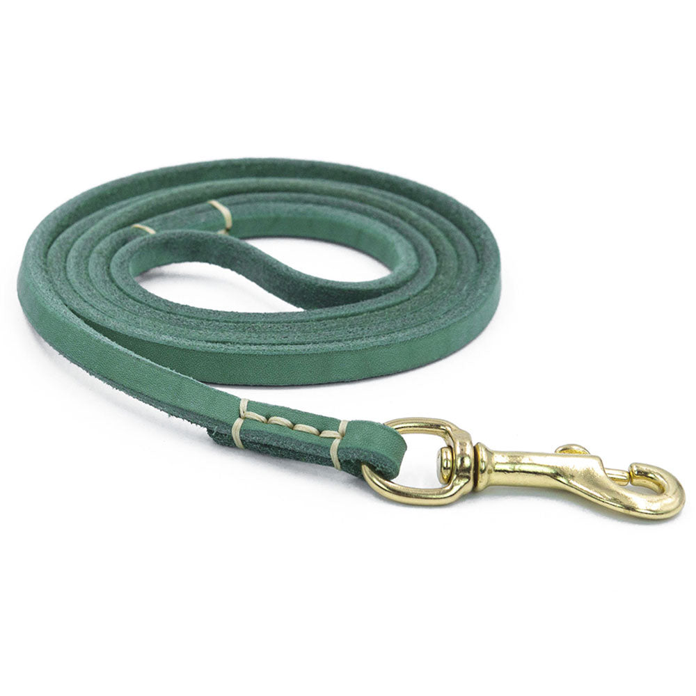 Genuine Leather Dog Leash - Handmade Soft Walking Lead