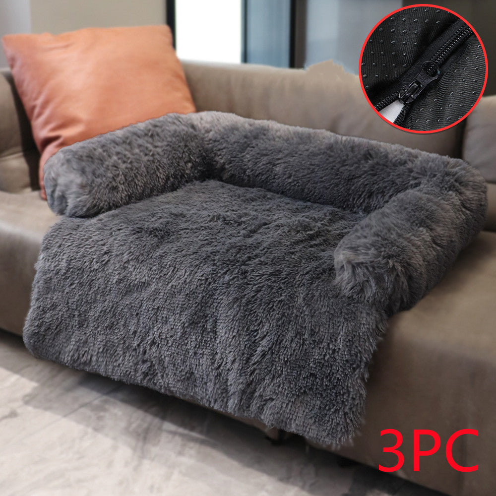 Dual-Use Pet Kennel & Blanket - Convertible Sofa Bed