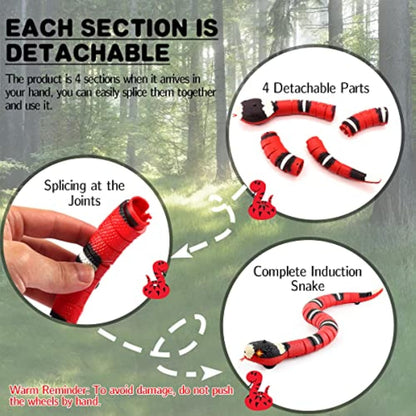 Interactive Snake Cat Toy - Smart Sensing USB Rechargeable
