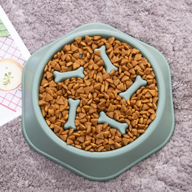 Slow Feeder Pet Bowl - Promotes Healthy Digestion