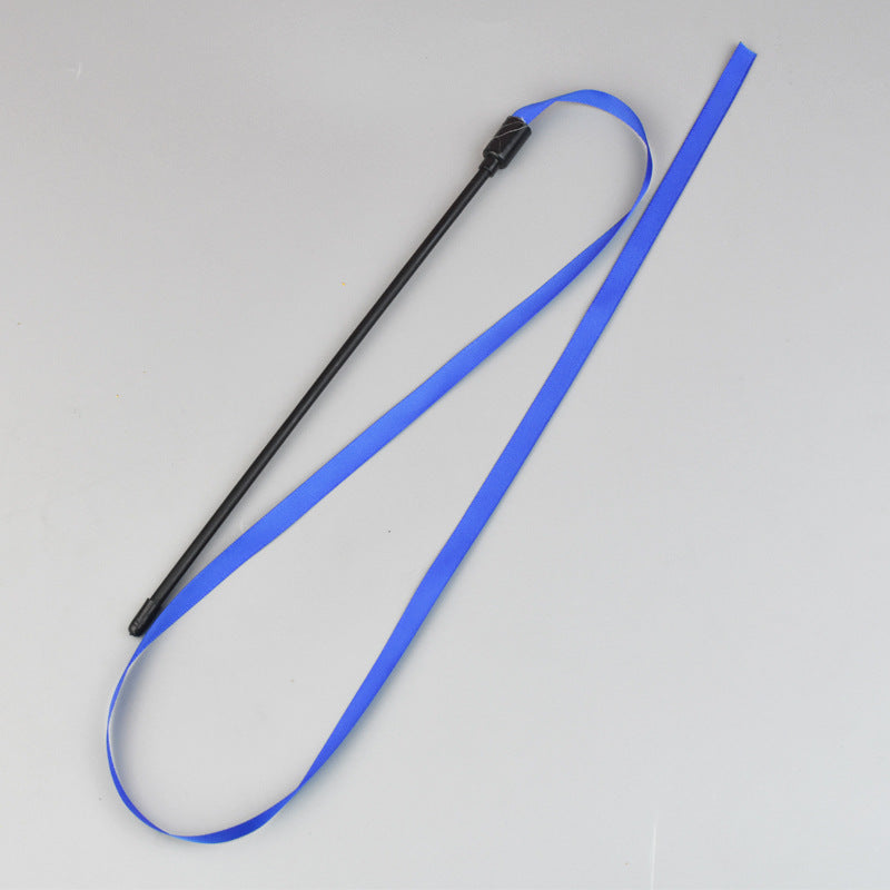 Rainbow Cat Wand Toy - Interactive Ribbon Teaser