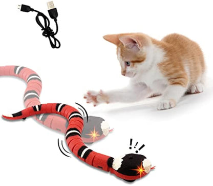 Interactive Snake Cat Toy - Smart Sensing USB Rechargeable