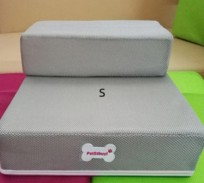 Foldable Pet Stairs - Soft Sponge Dog Steps for Bed & Couch