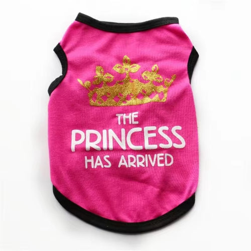 Puppy Summer Vest - Breathable Prince & Princess Shirt